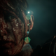 A bloody soldier confronting an unseen evil in House of Ashes.